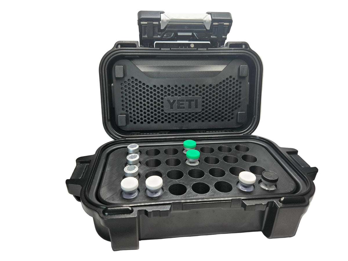 🧪✨ Peptide Organizer Insert for Y3TI GoBox 1 Gear Case 🧊💉 | 3mL Vial Holder 🧬 | Research Storage 📦 | 🚫 Insert Only 🇺🇸