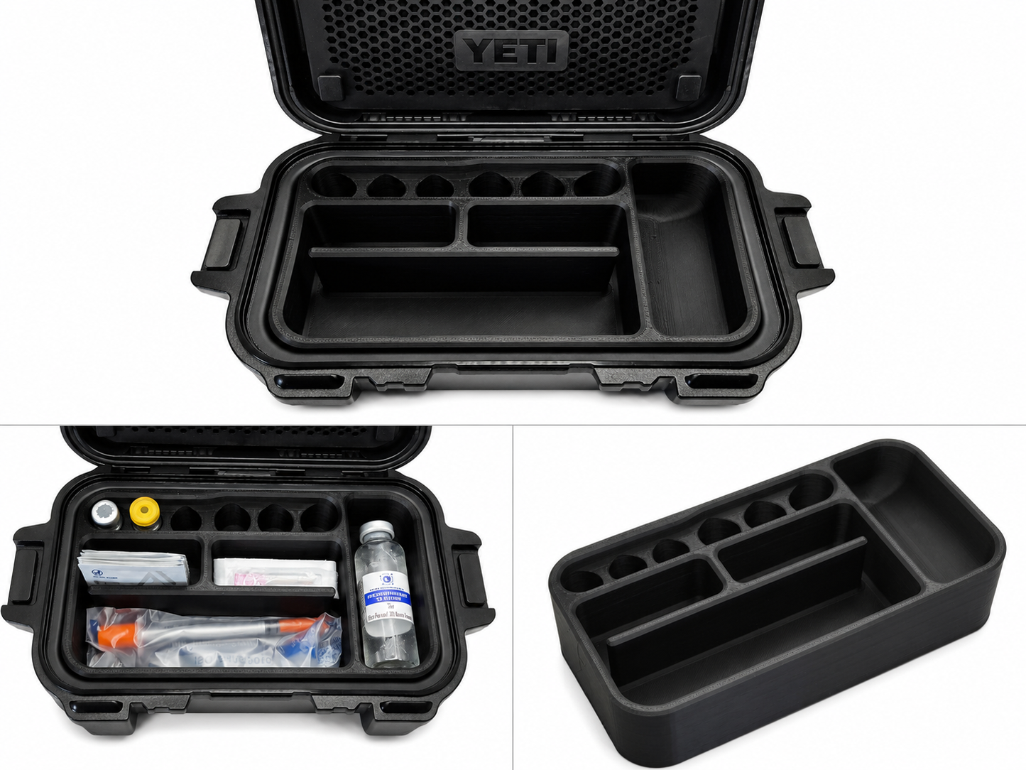 🧪✨ Peptide Organizer Insert for Y3TI GoBox 1 Gear Case 🧊💉 | 3mL Vial Holder 🧬 | Research Storage 📦 | 🚫 Insert Only 🇺🇸