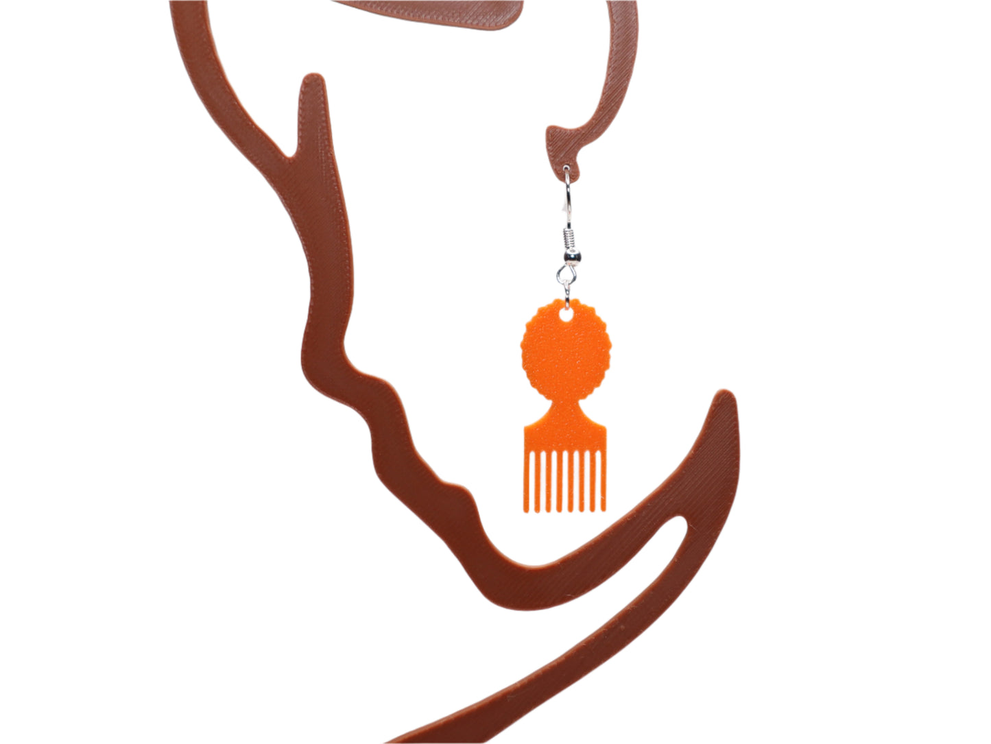 Afro Pick Earrings - Celebrate Your Heritage