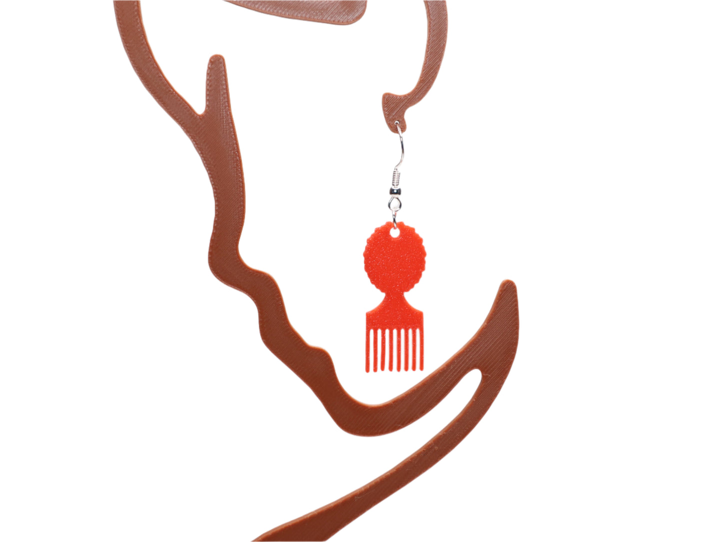 Afro Pick Earrings - Celebrate Your Heritage