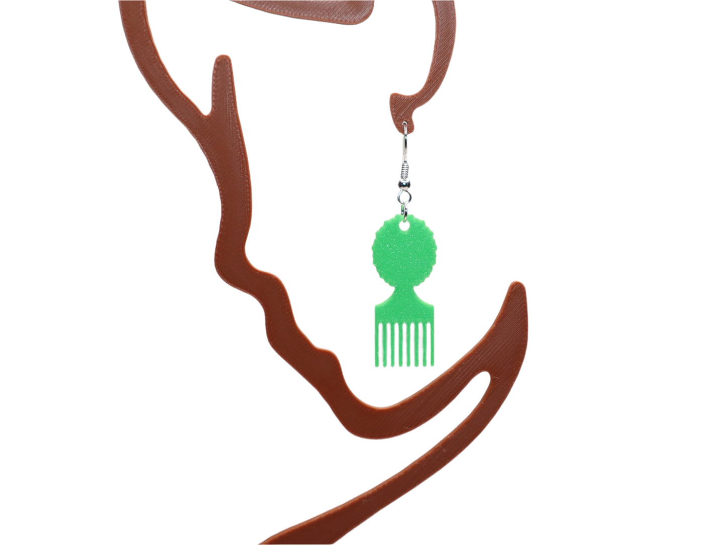 Afro Pick Earrings - Celebrate Your Heritage