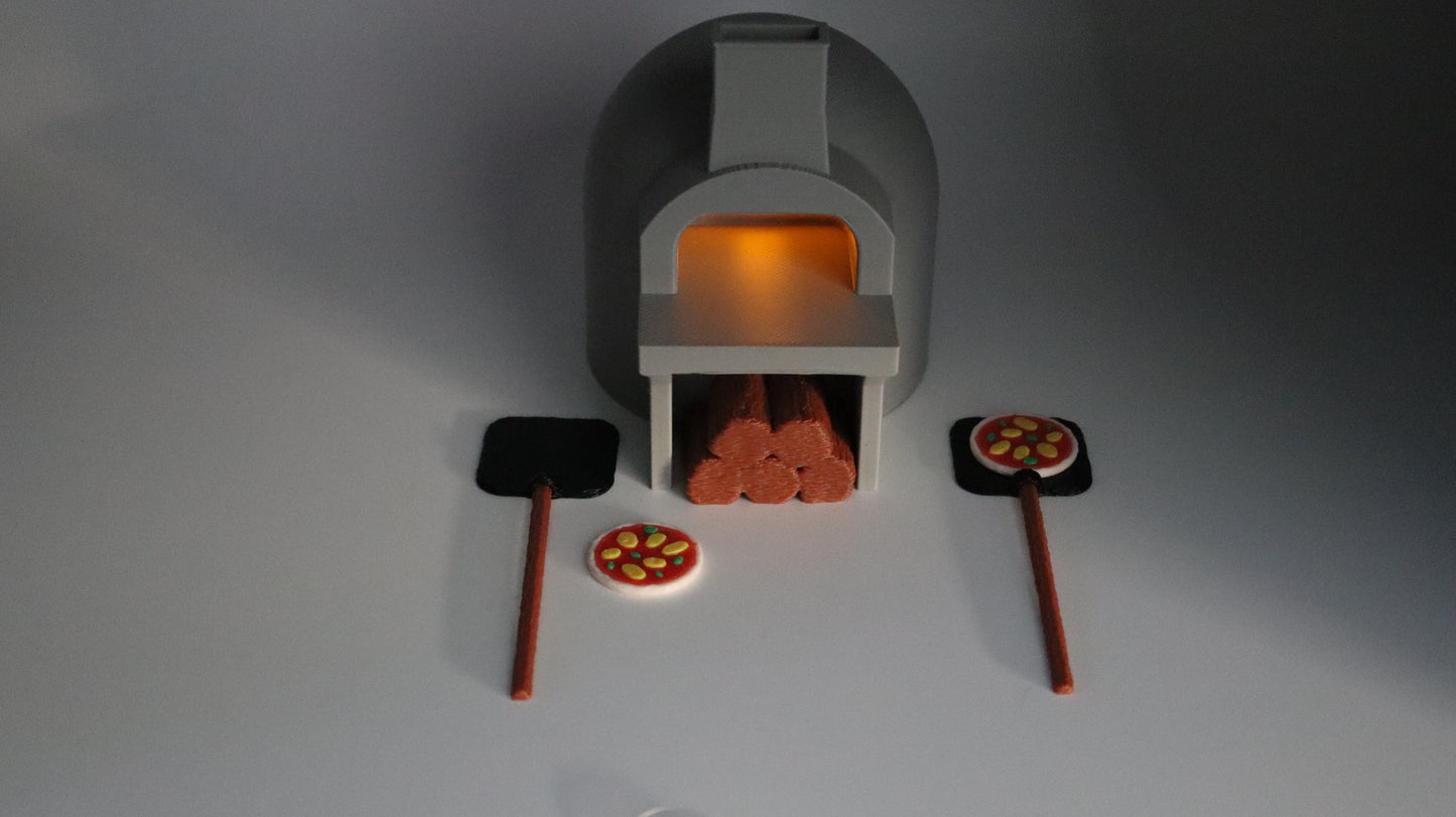 Miniature Pizza Oven Set - Lights up