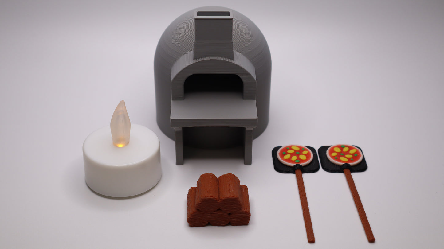 Miniature Pizza Oven Set - Lights up