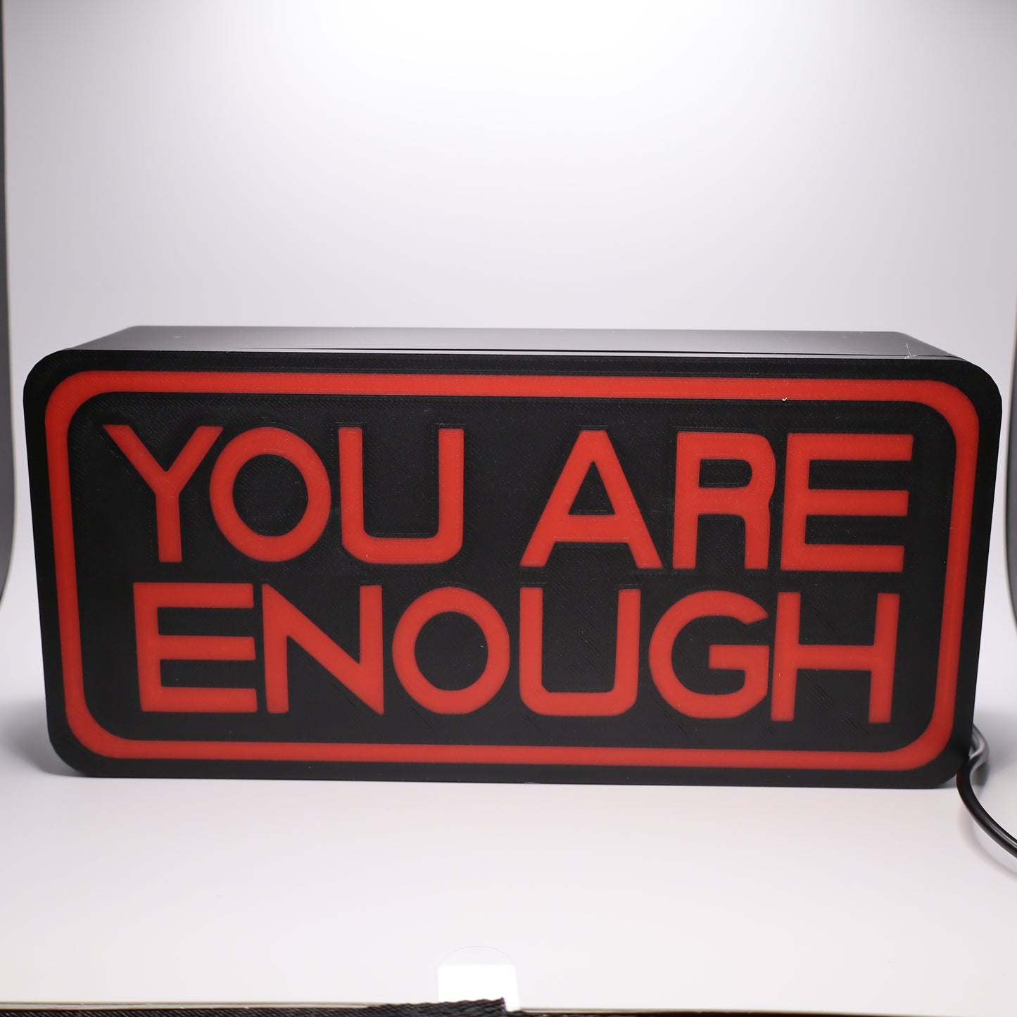 Shine Bright with Self-Love - The 'You Are Enough' Lightbox