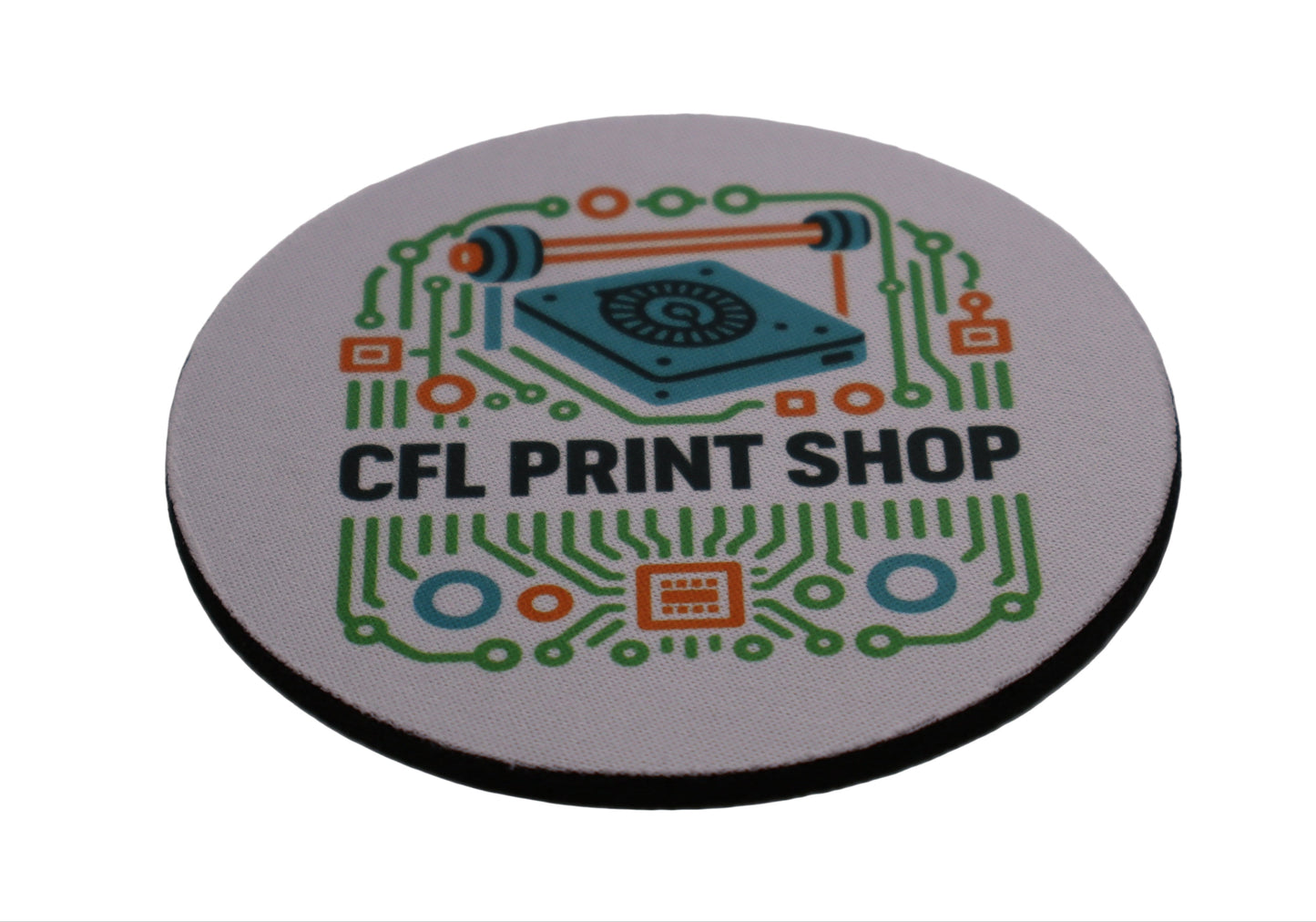 π CFL Print Shop Logo Coasters β Wood πͺ΅ | Rubber π±οΈ | MDF βοΈ