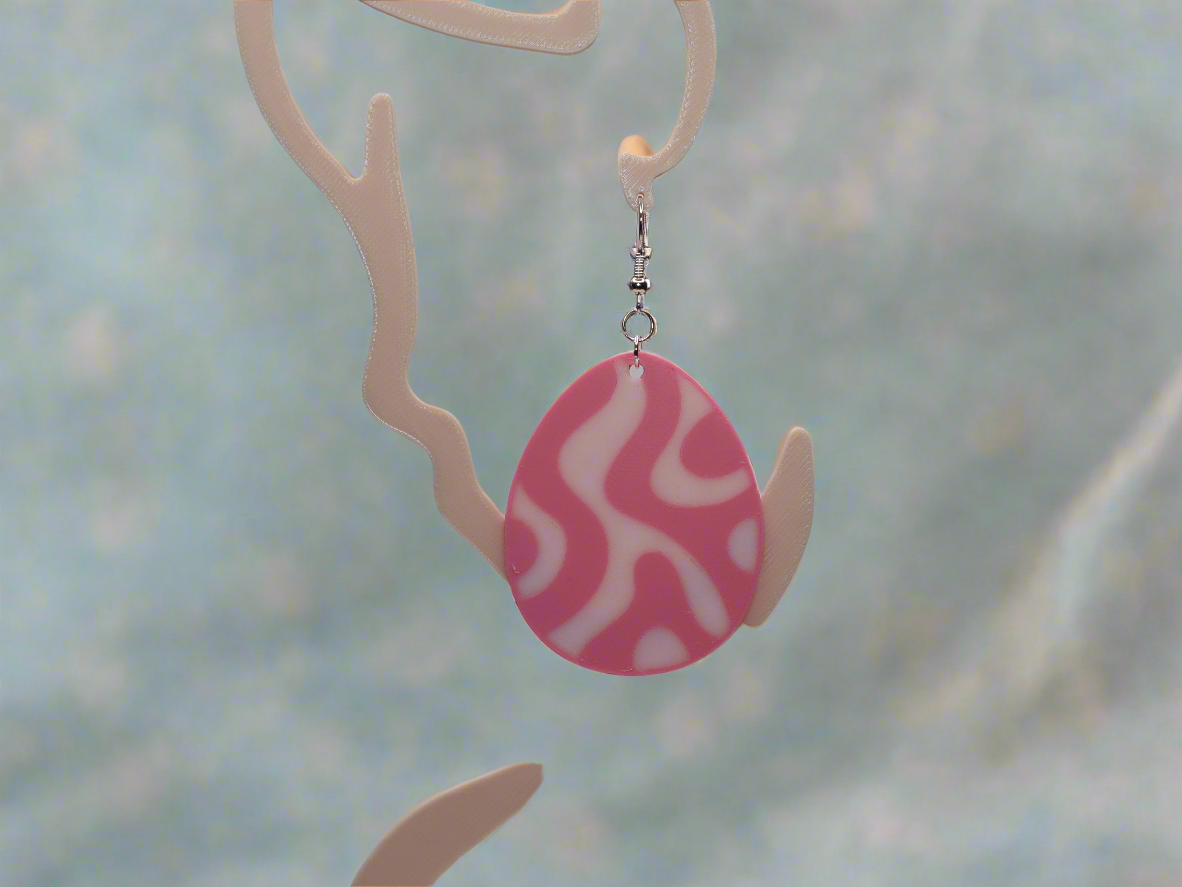 Celebrate the Season: Unique 3D Printed Easter Egg Earrings