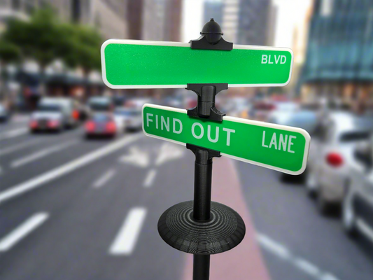 Funny Street Sign Decor - Customizable Text