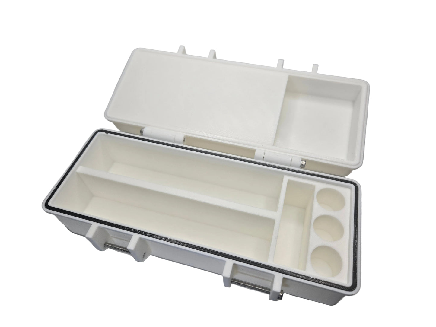 🧊💉 Airtight Peptide & Insulin Vial Storage Box | ❄️ Fridge-Safe • 🧳 Travel & Home (3x3ml slots, Large slots can fit 10ml, 20ml, and Slim 30ml vials)