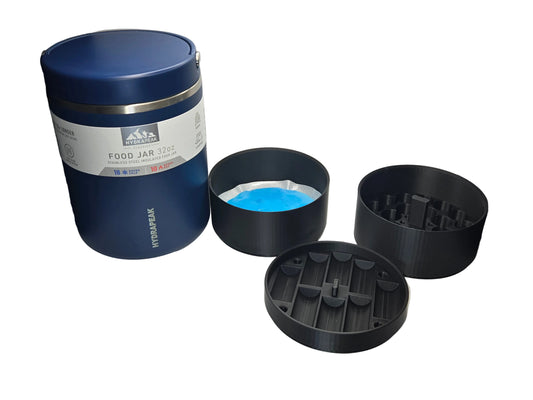 🧊 Peptide & GLP-1 Cooling Storage Insert | Fits Hydrapeak 32oz