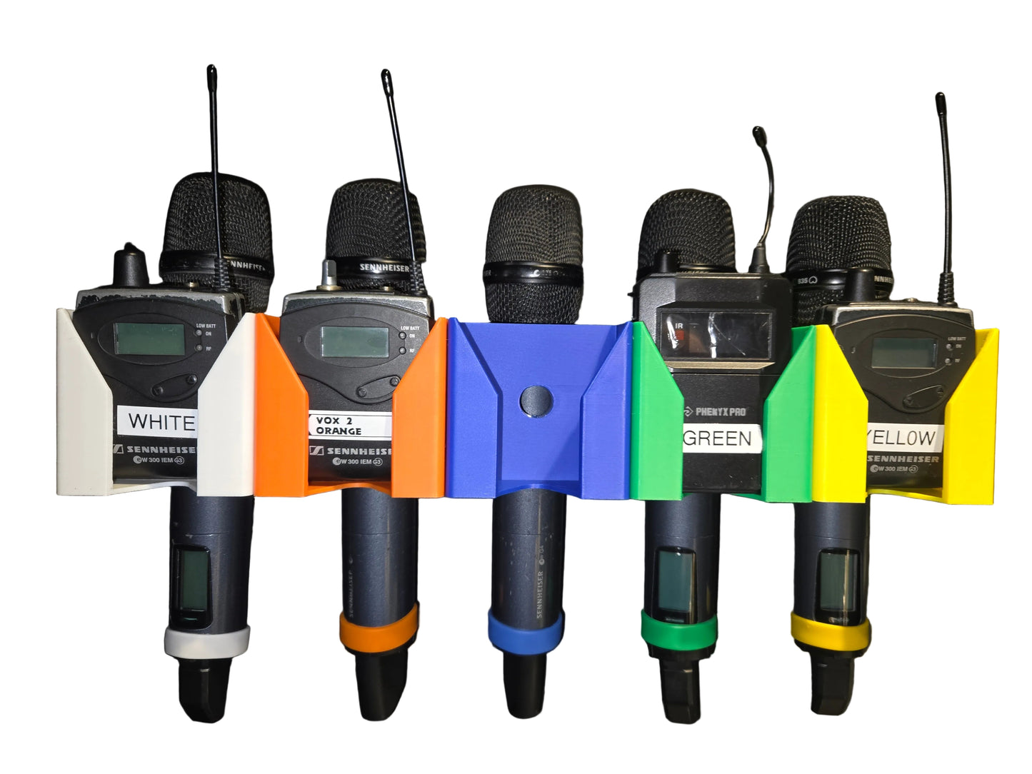 🔥 Expandable Mic, Beltpack & Battery Wall Holder 🎤🎧🔋 Modular DJ Church Studio Organizer