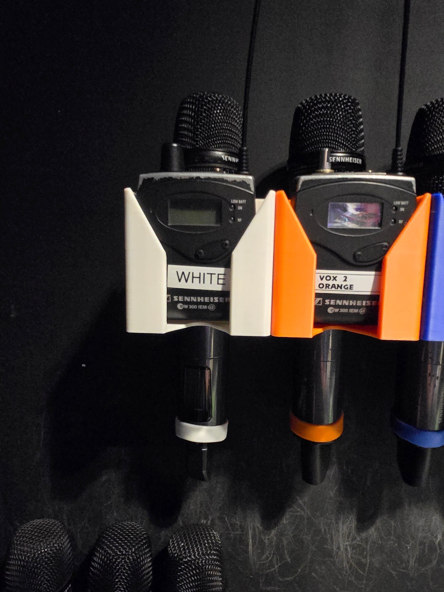 🔥 Expandable Mic, Beltpack & Battery Wall Holder 🎤🎧🔋 Modular DJ Church Studio Organizer