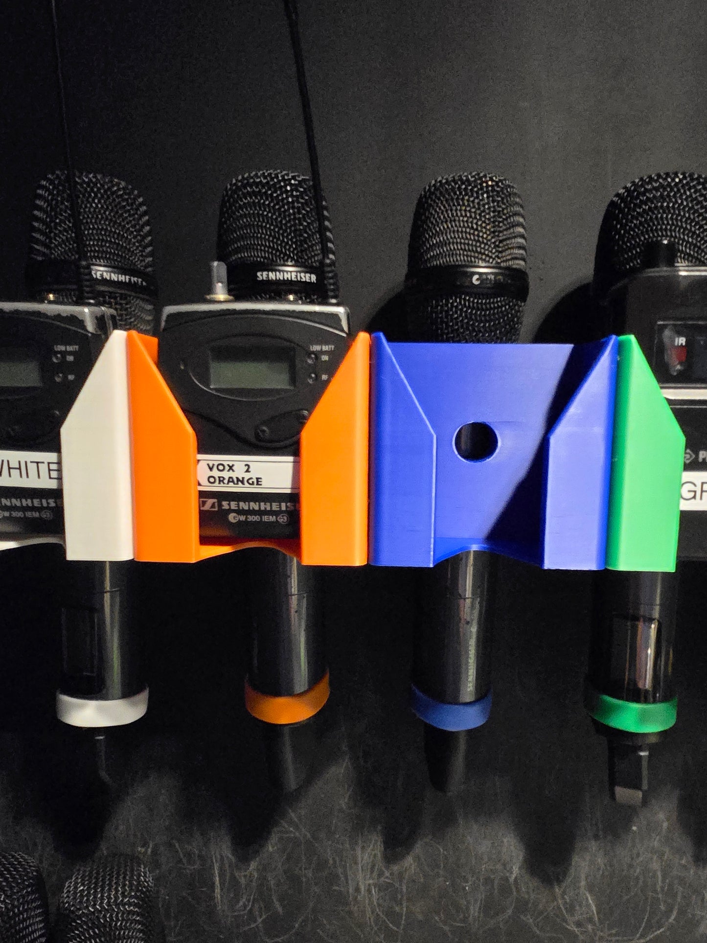 🔥 Expandable Mic, Beltpack & Battery Wall Holder 🎤🎧🔋 Modular DJ Church Studio Organizer