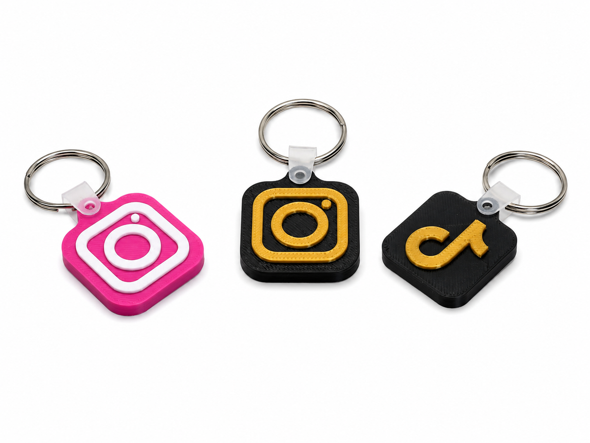 🔥📲 NFC Social Media Keychain 🔗✨ | Tap-to-Share Creator Accessory 🚀 | One-Tap Profile Sharing 🌐💫 | Custom 3D Printed Keychain 🎨🔑