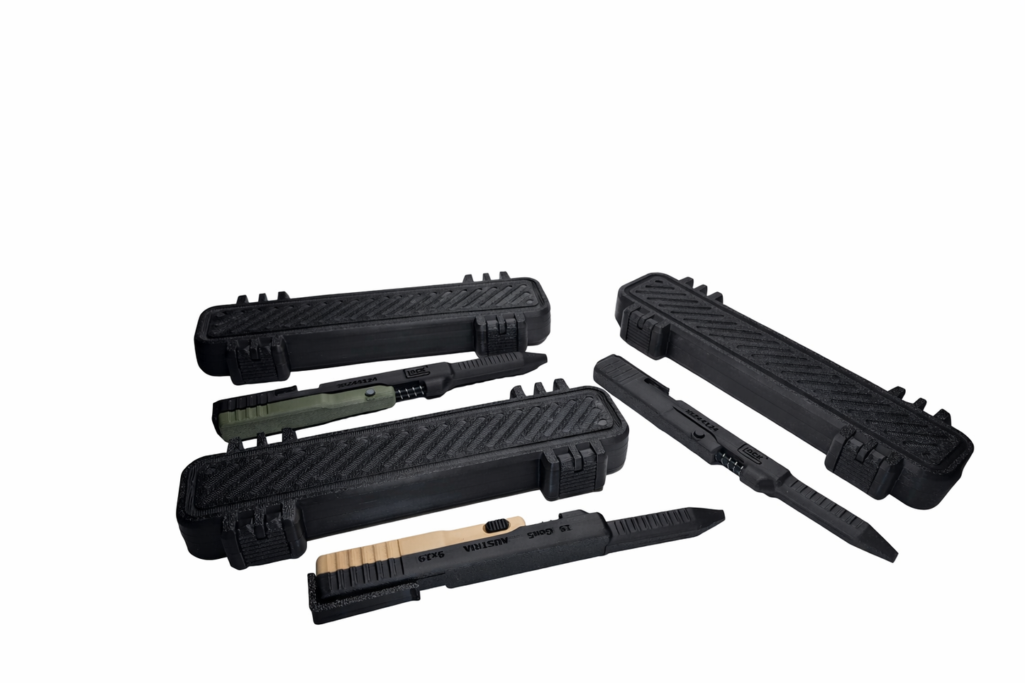 ⚙️Slide-Action EDC Pen – Black Barrel with 4 color options | Black Case | Safety Lock | Perfect for Collectors