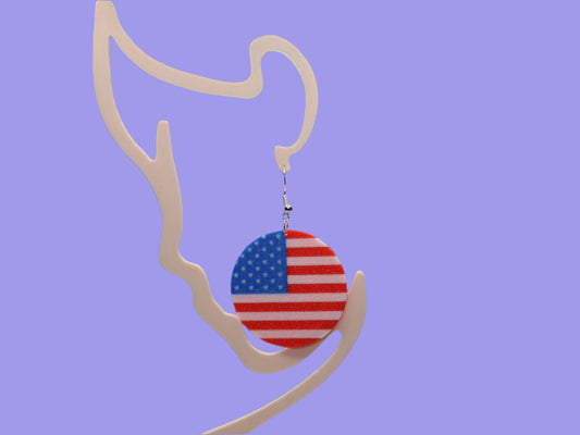 Dazzling American Flag Earrings