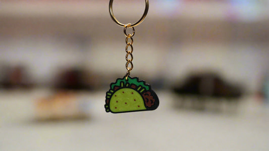 Deliciously Cute Taco Keychain