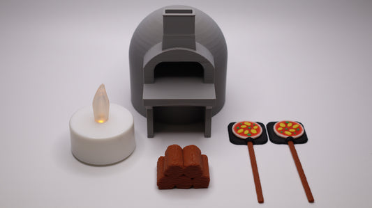 Miniature Pizza Oven Set - Lights up