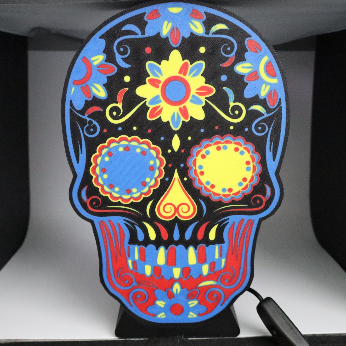 Día de Muertos Sugar Skull Lightbox