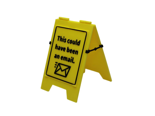 Desktop Foldable Signs: Office Humor & Desk Decor - 10 Different signs
