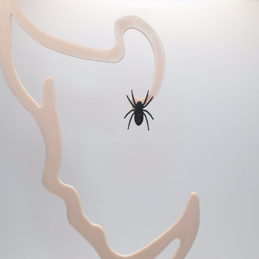 🕷️ Black Widow Vibes? These Spider Studs Are a Whole Mood 🔥🕸️ #3DPrinted #StudEarrings #CreepyCute #SpiderStyle