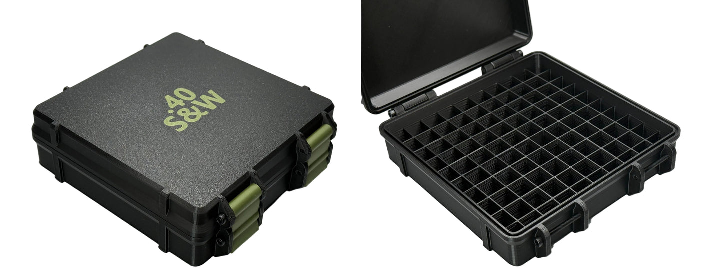 🧰 100 Slot Organizer Case | 🔒 Snap-Lock Storage Box | 🎯 Range Gear Storage