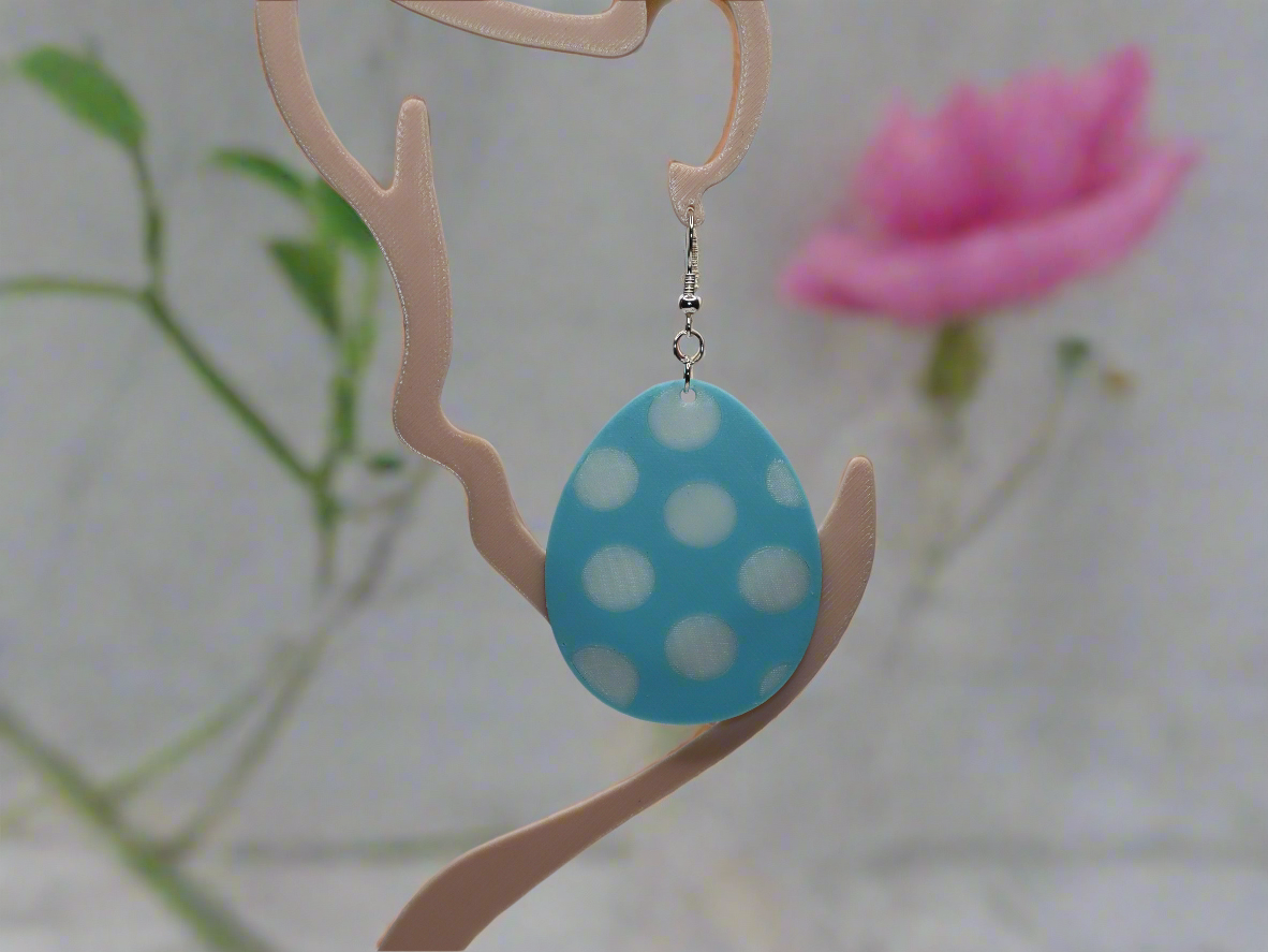 Celebrate the Season: Unique 3D Printed Easter Egg Earrings