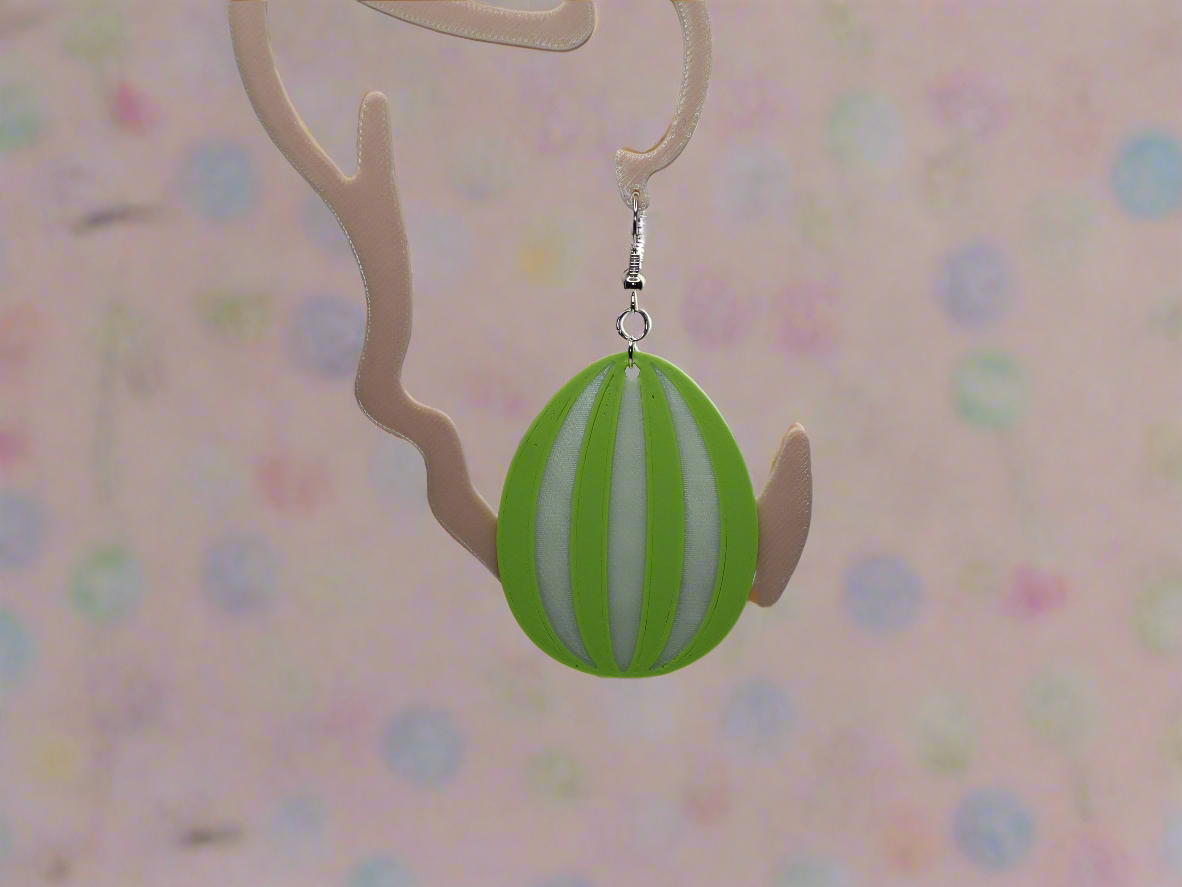 Celebrate the Season: Unique 3D Printed Easter Egg Earrings